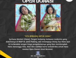 Gerakan Amal Beramal Buka Donasi untuk Hana, Korban Leukemia di Padang Pariaman