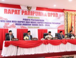 Dalam Rapat Paripurna DPRD, Bupati Padang Pariaman Sampaikan Pidato Politik