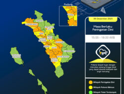 Update BMKG: Daftar Daerah di Sumbar yang Berisiko Cuaca Ekstrem Sore Ini