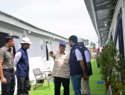 Prabowo Tinjau Huntara Danantara di Aceh Tamiang, Didampingi Gubernur Aceh