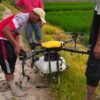 Drone Pertanian Tingkatkan Produktivitas Padi, Brigade Pangan Sidoharjo Lampung Selatan Manfaatkan Teknologi Robotik