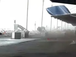 Puting Beliung Terjang Bandara Juanda, Tiga Penerbangan Dialihkan ke Semarang