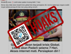 Hoaks Listrik Padam 7 Hari dan Internet Mati Akibat Krisis Global, Ini Klarifikasi Resmi Komdigi