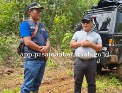 Bupati Pasbar Tinjau Jalan Alternatif Jembatan Panjang–Talu Pascabencana