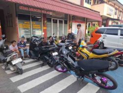 Polresta Padang Bubarkan Balap Liar di Taman Melati, 14 Remaja dan 10 Motor Diamankan