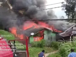 Kebakaran di Padang Panjang Saat Ramadan, 24 Warga Mengungsi dan Jalani Puasa di Masjid